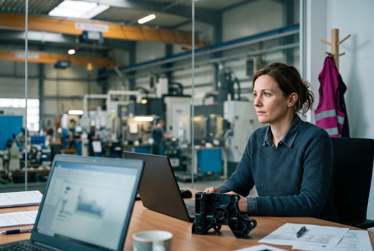 Sales representative at a machine manufacturer checks which prospects are ready for a conversation